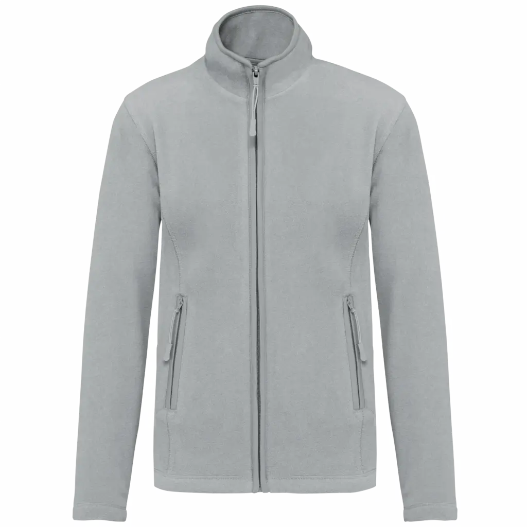 Microfleece met rits dames, snow grey — productfoto 31