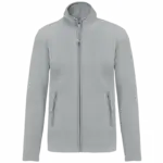 Microfleece met rits dames, snow grey — productfoto 31
