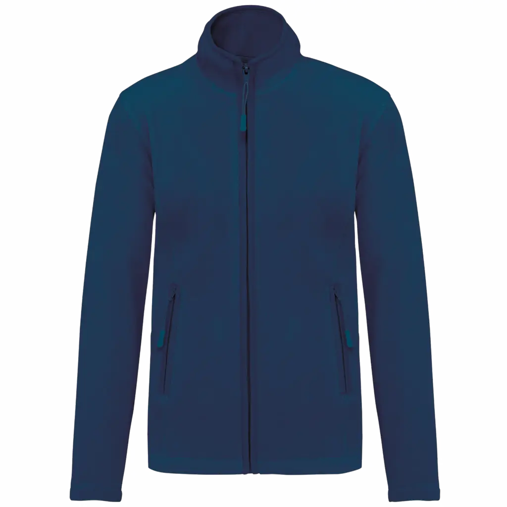 Microfleece met rits dames, true indigo — productfoto 33