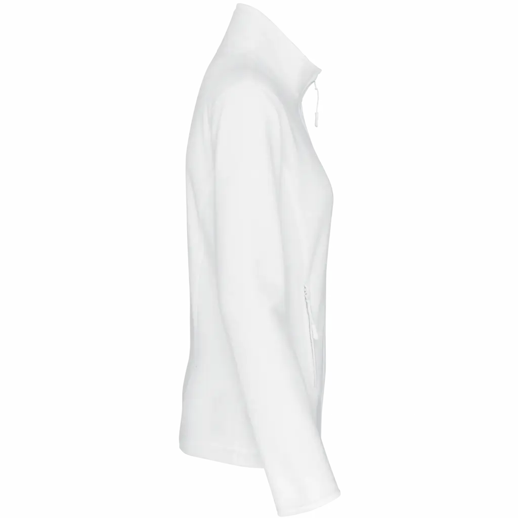 PS_K907-S_WHITE - Hidalgo-werbeartikel Microfleece met rits dames, white — productfoto 33