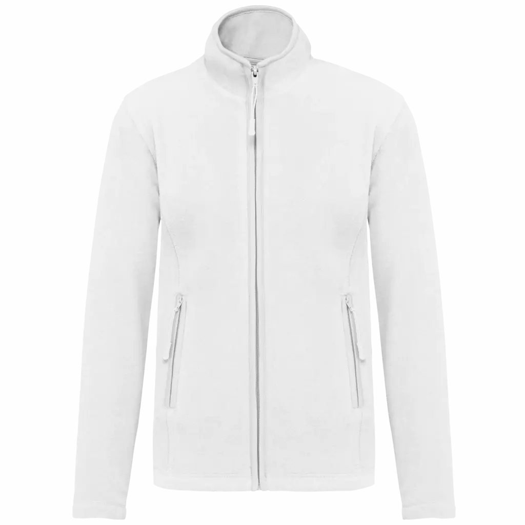 Microfleece met rits dames, white — productfoto 34