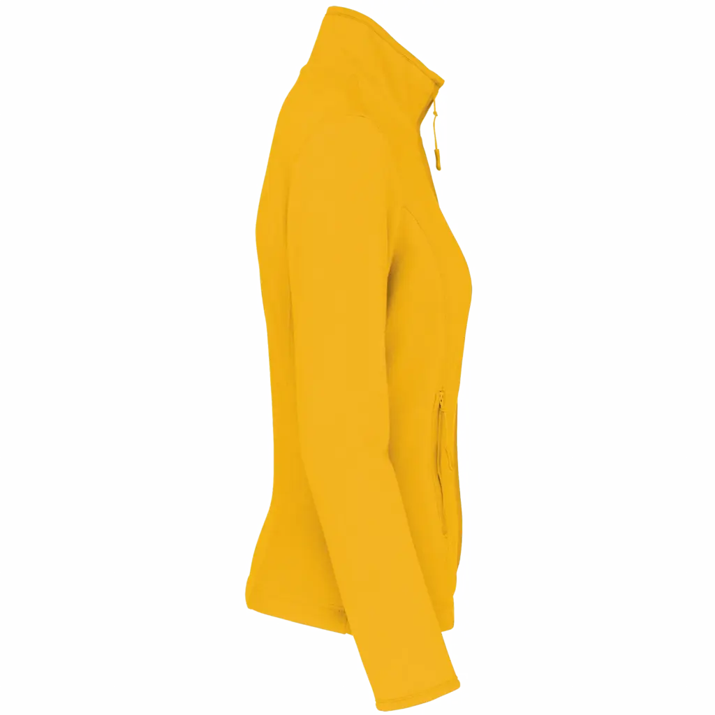 PS_K907-S_YELLOW - Hidalgo-werbeartikel Microfleece met rits dames, yellow — productfoto 34