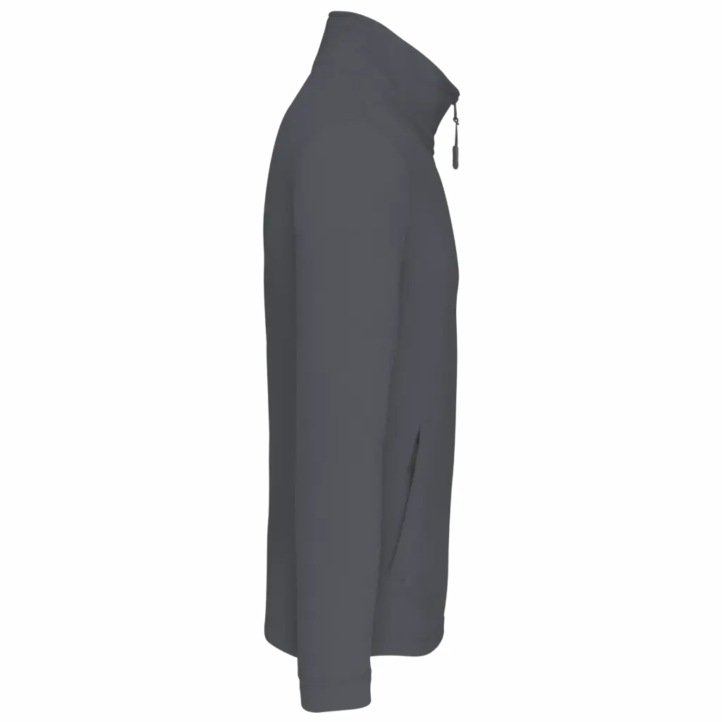 Microfleece met rits, convoy grey — productfoto 6