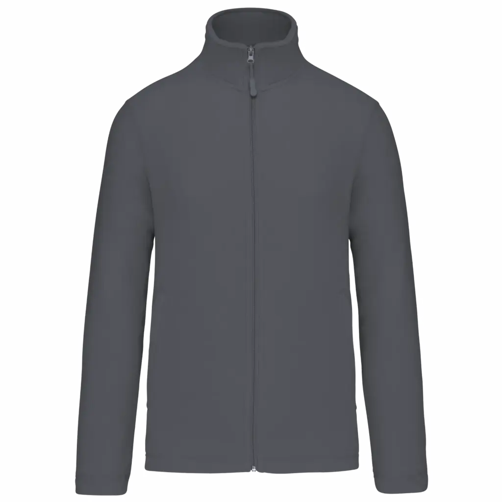 Microfleece met rits, convoy grey — productfoto 7