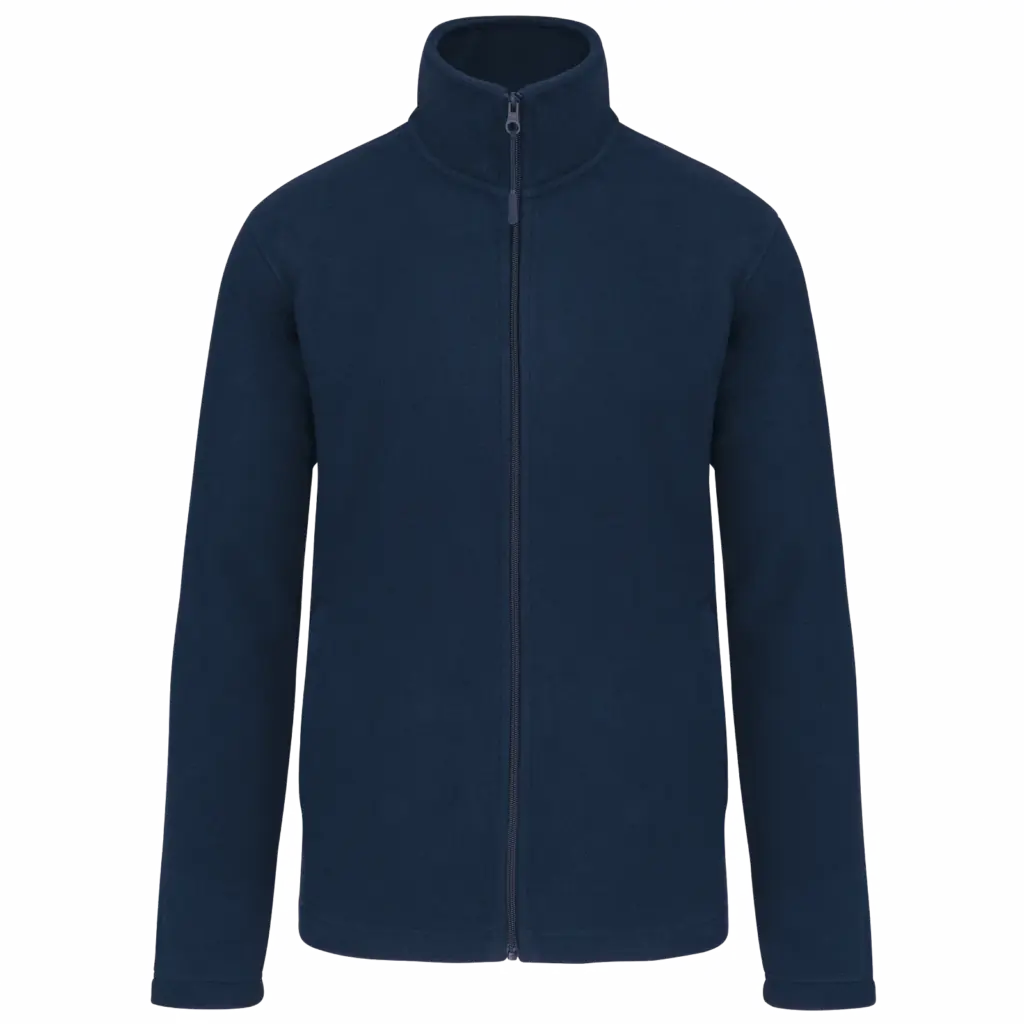 Microfleece met rits, navy — productfoto 8