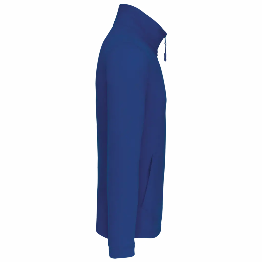 Microfleece met rits, royal blue — productfoto 9