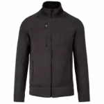 Heather herenvest met rits, dark grey melange — productfoto 6