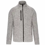 Heather herenvest met rits, light grey melange — productfoto 8