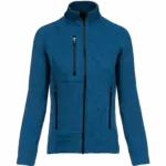 Heather damesvest met rits, light royal blue melange — productfoto 9