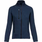 Heather damesvest met rits, navy melange — productfoto 10