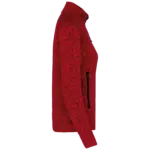 Heather damesvest met rits, red melange — productfoto 10