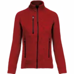 Heather damesvest met rits, red melange — productfoto 11