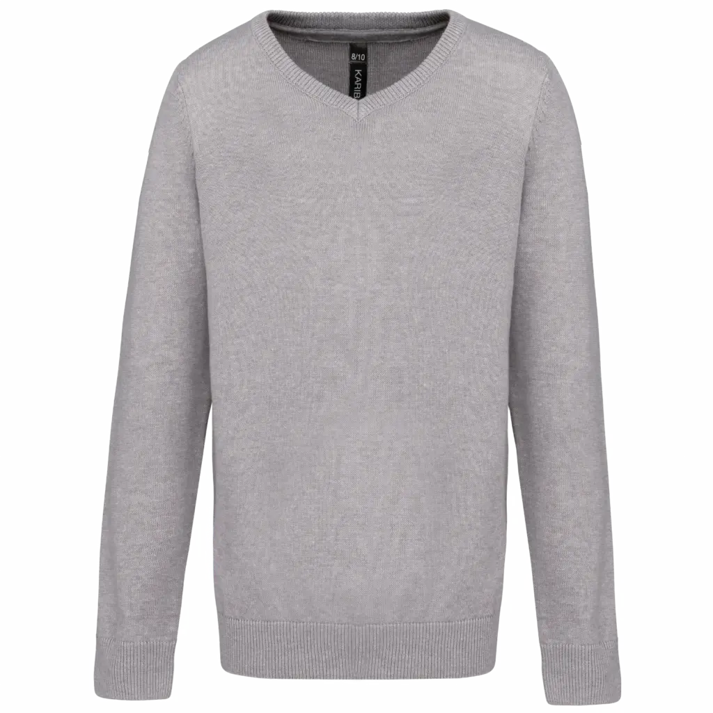 Kids V-Neck Sweater K9109 Custom School Cotton Blend 6-14 — product photo 6