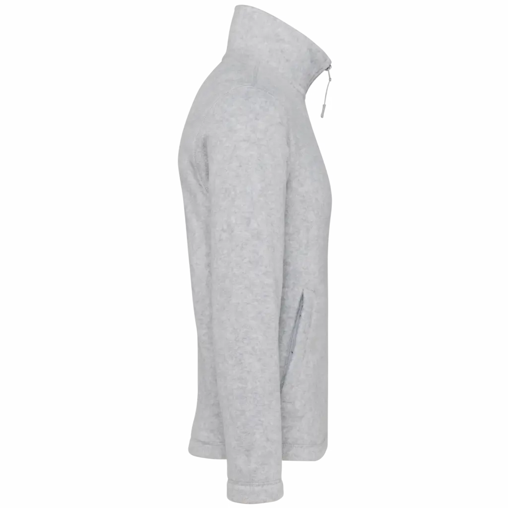 Microfleece met rits heren, ash heather — productfoto 5