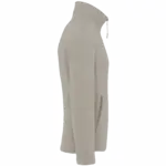 Microfleece met rits heren, beige — productfoto 6