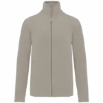 Microfleece met rits heren, beige — productfoto 7