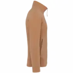 Microfleece met rits heren, camel heather — productfoto 8