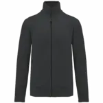 Microfleece met rits heren, dark grey — productfoto 13
