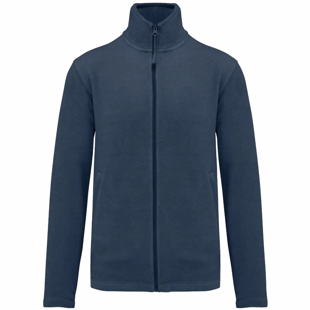 Microfleece met rits heren, deep blue — productfoto 14
