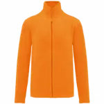 Microfleece met rits heren, fluorescent orange — productfoto 15