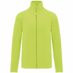 Microfleece met rits heren, fluorescent yellow — productfoto 16