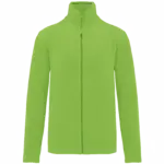 Microfleece met rits heren, lime — productfoto 22