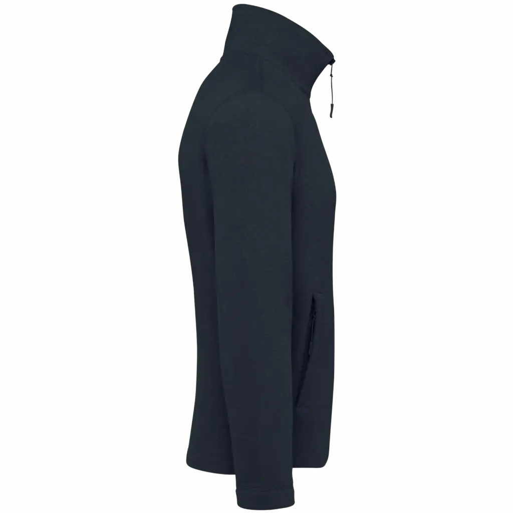 Microfleece met rits heren, navy — productfoto 22