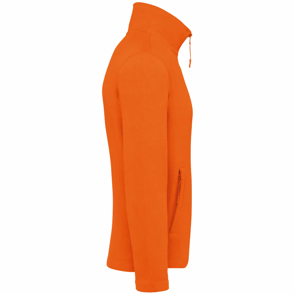 Microfleece met rits heren, orange — productfoto 23