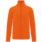 Microfleece met rits heren, orange — productfoto 24