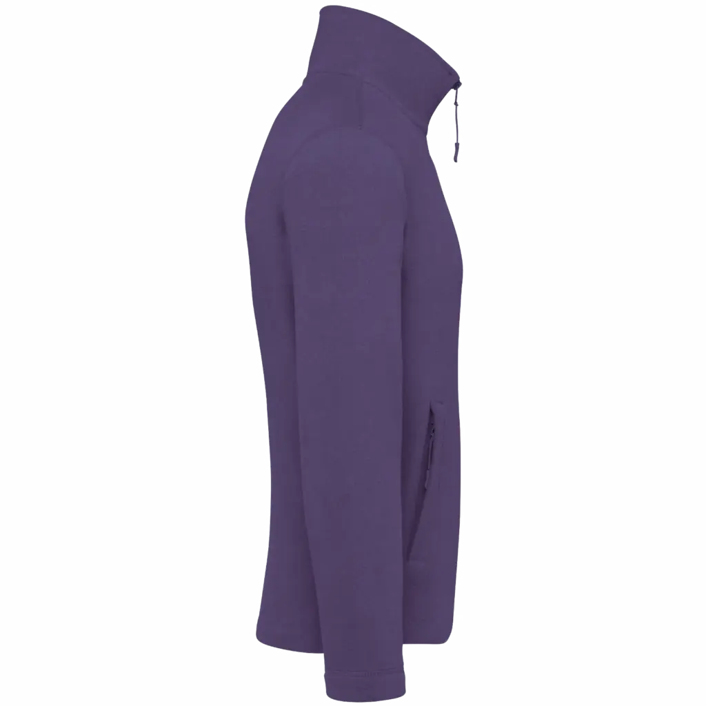 Microfleece met rits heren, purple — productfoto 24