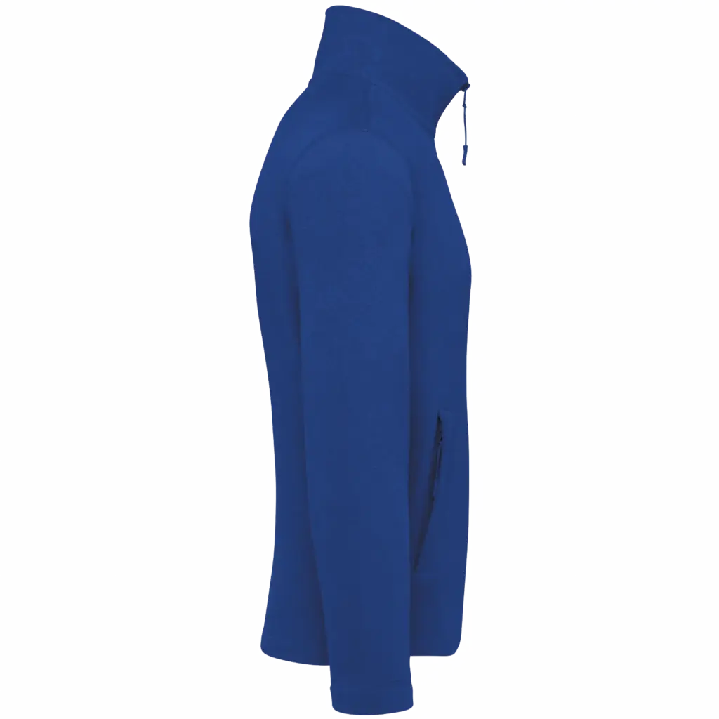 Microfleece met rits heren, royal blue — productfoto 26