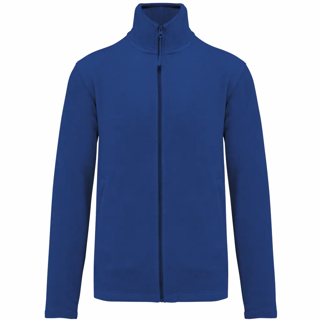 Microfleece met rits heren, royal blue — productfoto 27