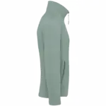 Microfleece met rits heren, sage — productfoto 27
