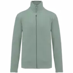 Microfleece met rits heren, sage — productfoto 28