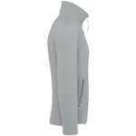 Microfleece met rits heren, snow grey — productfoto 29