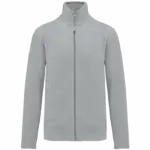 Microfleece met rits heren, snow grey — productfoto 30