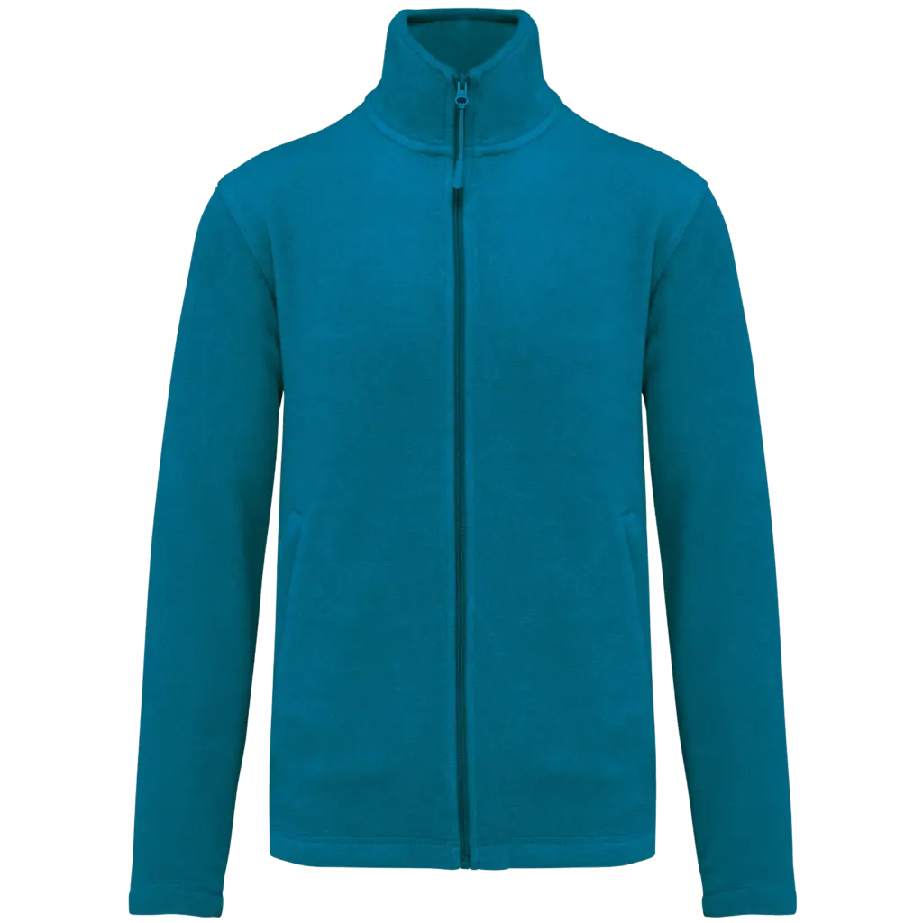 Microfleece met rits heren, tropical blue — productfoto 31