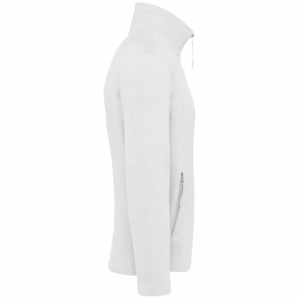 Microfleece met rits heren, white — productfoto 32