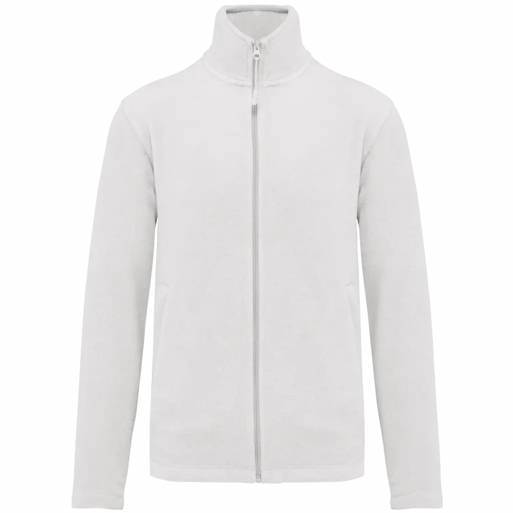 Microfleece met rits heren, white — productfoto 33