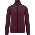 Microfleece met rits heren, wine — productfoto 34