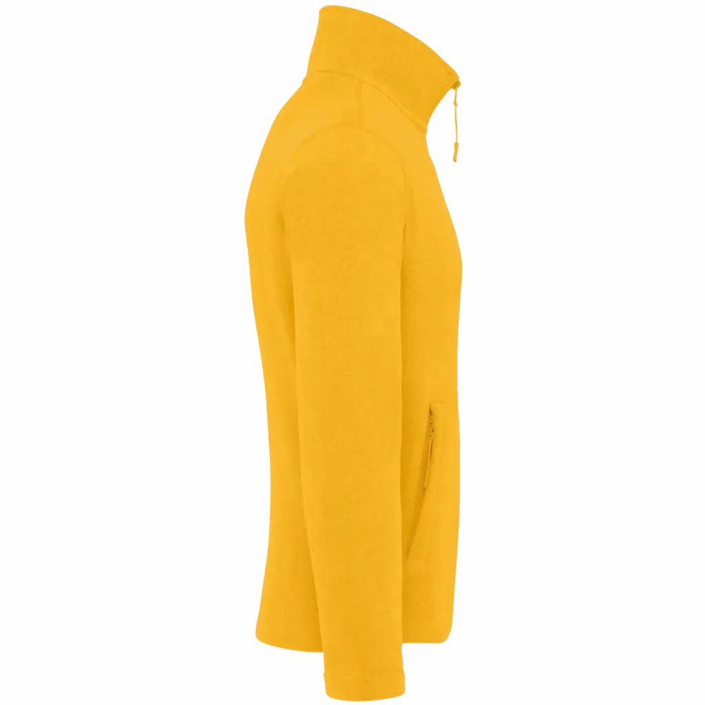 Microfleece met rits heren, yellow — productfoto 34