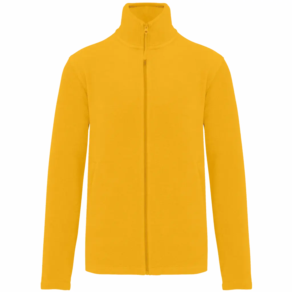 Microfleece met rits heren, yellow — productfoto 35