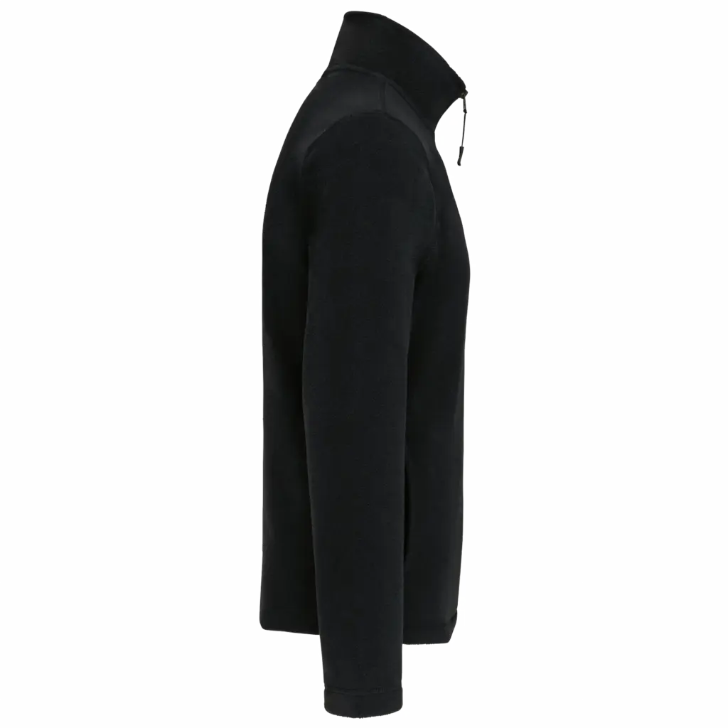 PS_K912-S_BLACK - Hidalgo-werbeartikel Enzo - Fleece met ritskraag, black — productfoto 7