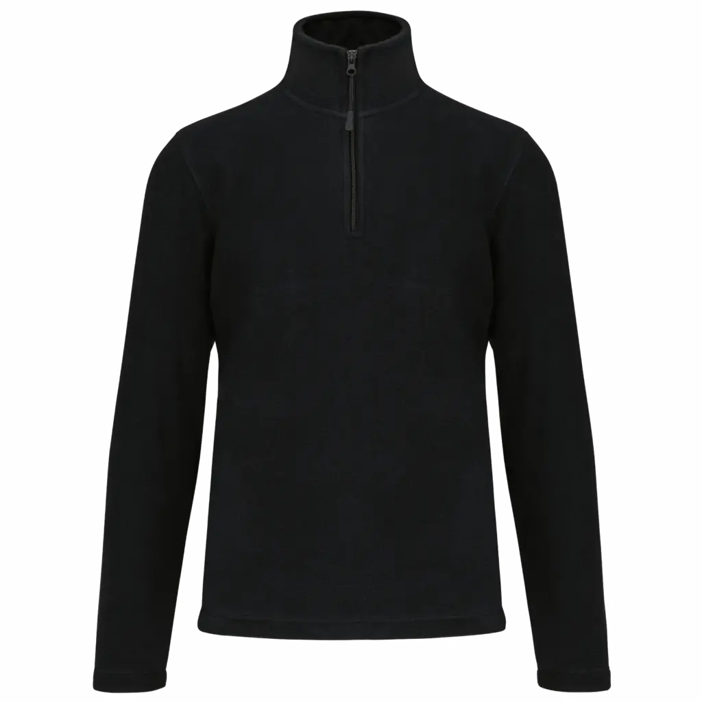 Enzo - Fleece met ritskraag, black — productfoto 24