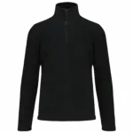 Enzo - Fleece met ritskraag, black — productfoto 24