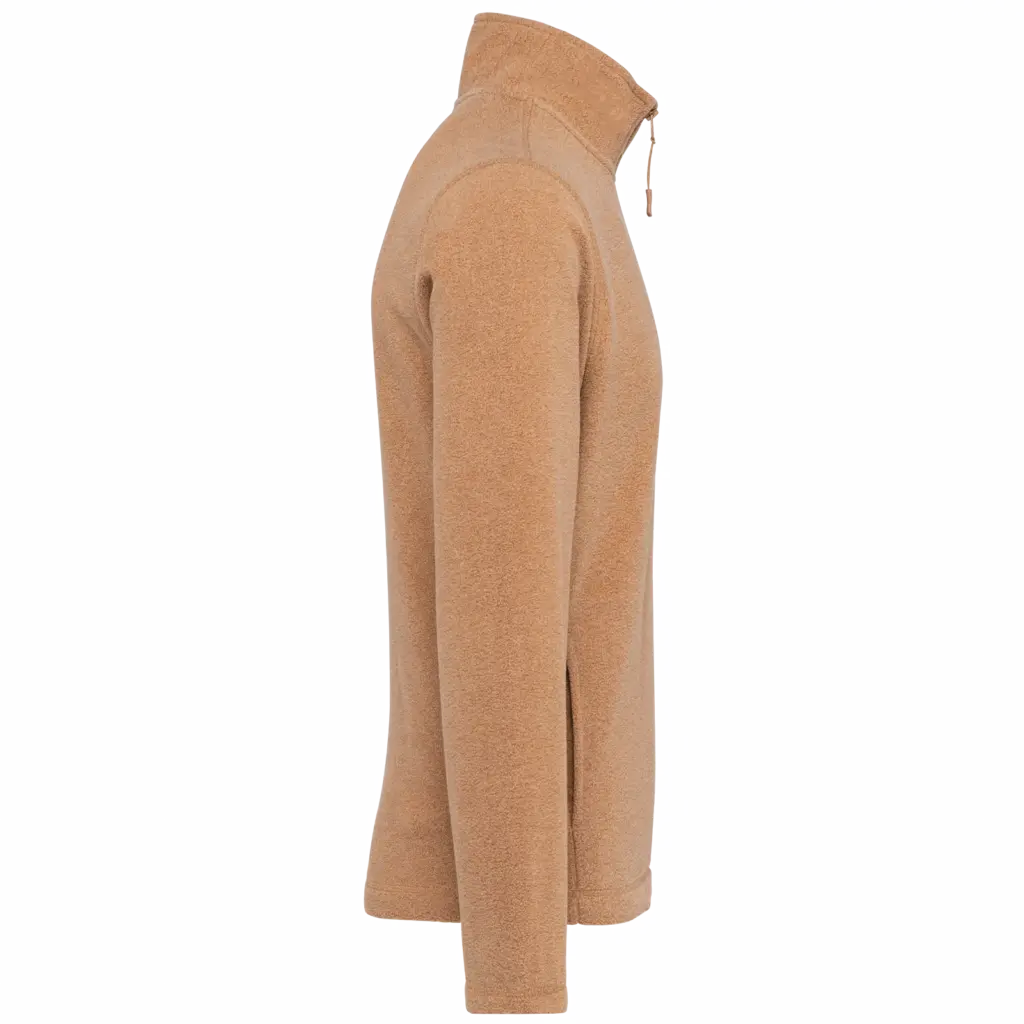 PS_K912-S_CAMELHEATHER - Hidalgo-werbeartikel Enzo - Fleece met ritskraag, camel heather — productfoto 8