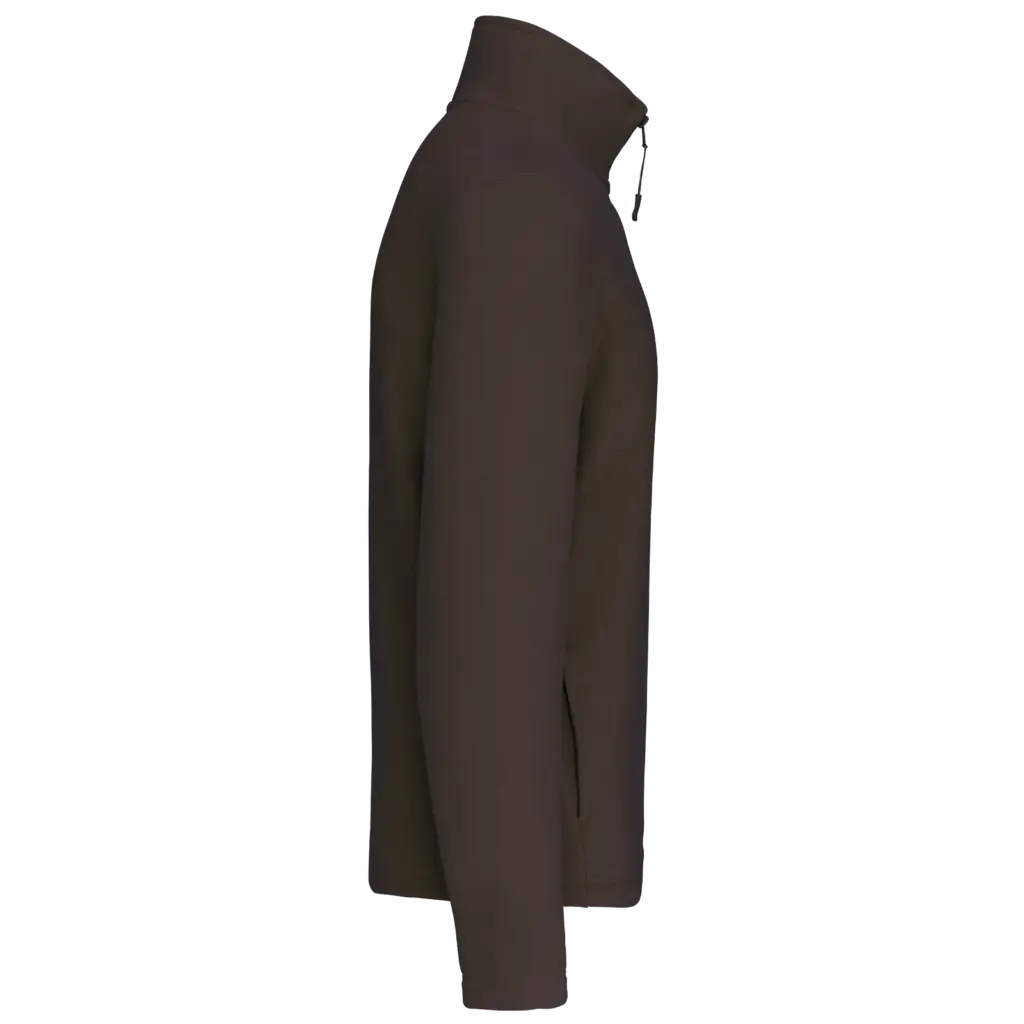 PS_K912-S_CHOCOLATE - Hidalgo-werbeartikel Enzo - Fleece met ritskraag, chocolate — productfoto 9