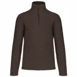Enzo - Fleece met ritskraag, chocolate — productfoto 26