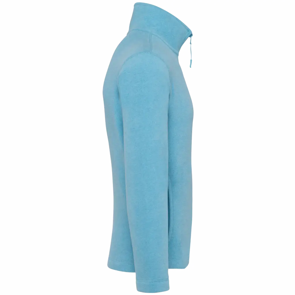 PS_K912-S_CLOUDYBLUEHEATHER - Hidalgo-werbeartikel Enzo - Fleece met ritskraag, cloudy blue heather — productfoto 10