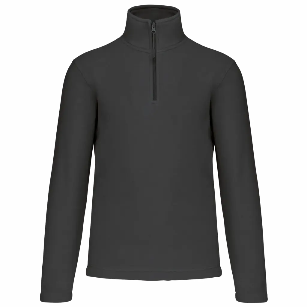 Enzo - Fleece met ritskraag, dark grey — productfoto 29